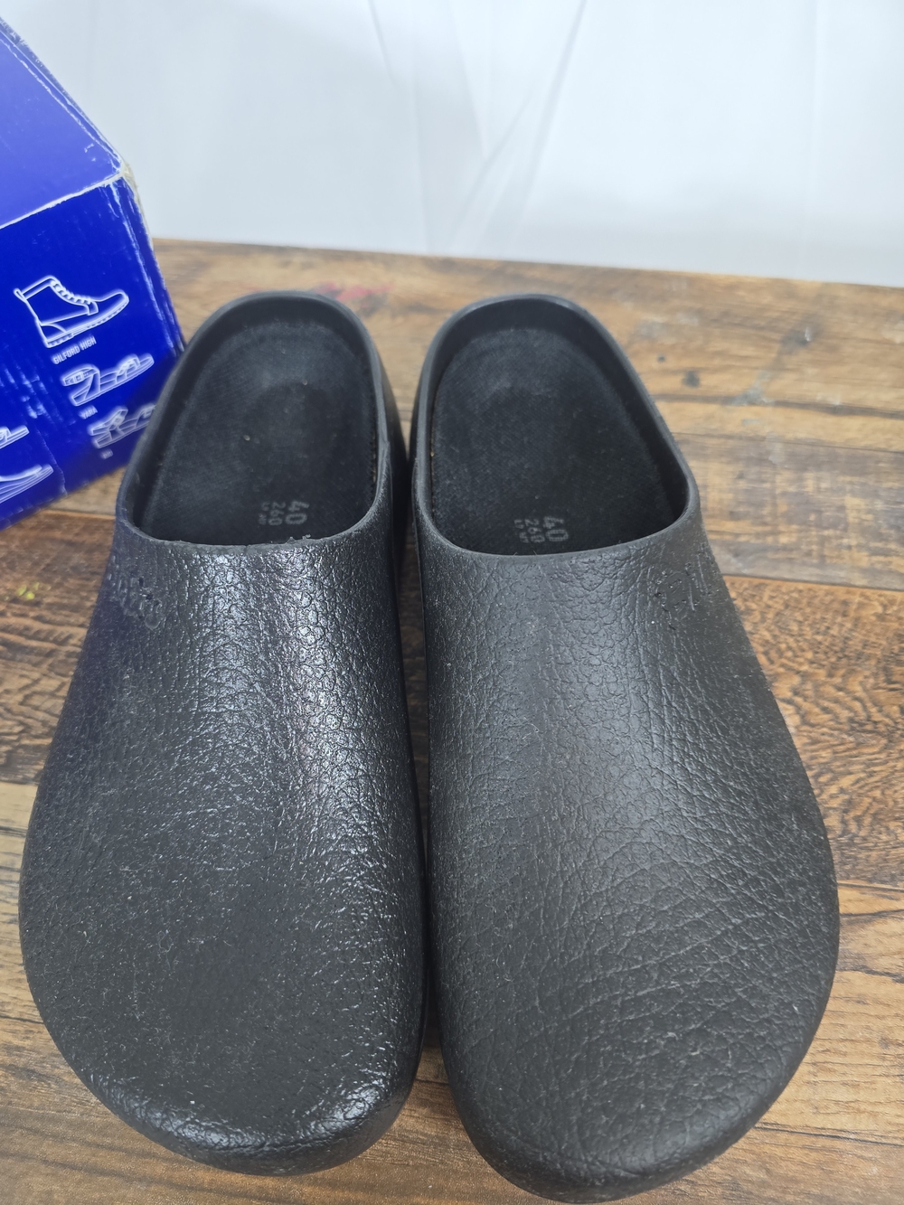 Birkenstock Unisex Super Birki Black Slip On Clog Size 9 - Picture 6 of 16